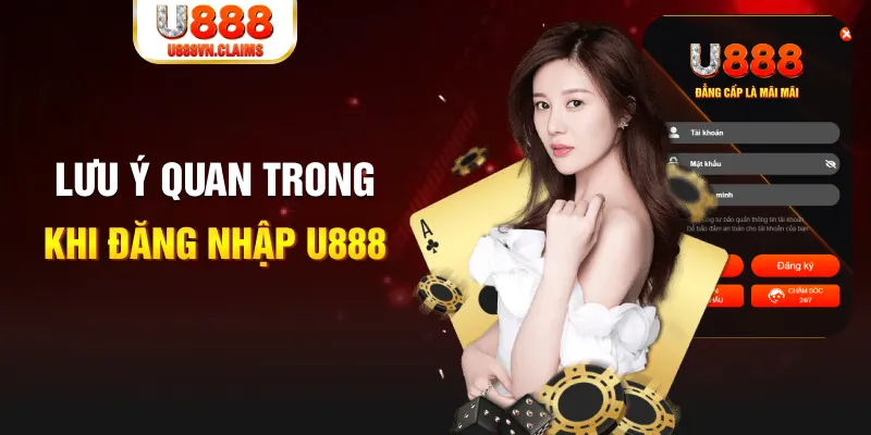 Lưu ý quan trong khi đăng nhập U888 Lưu ý quan trong khi đăng nhập U888